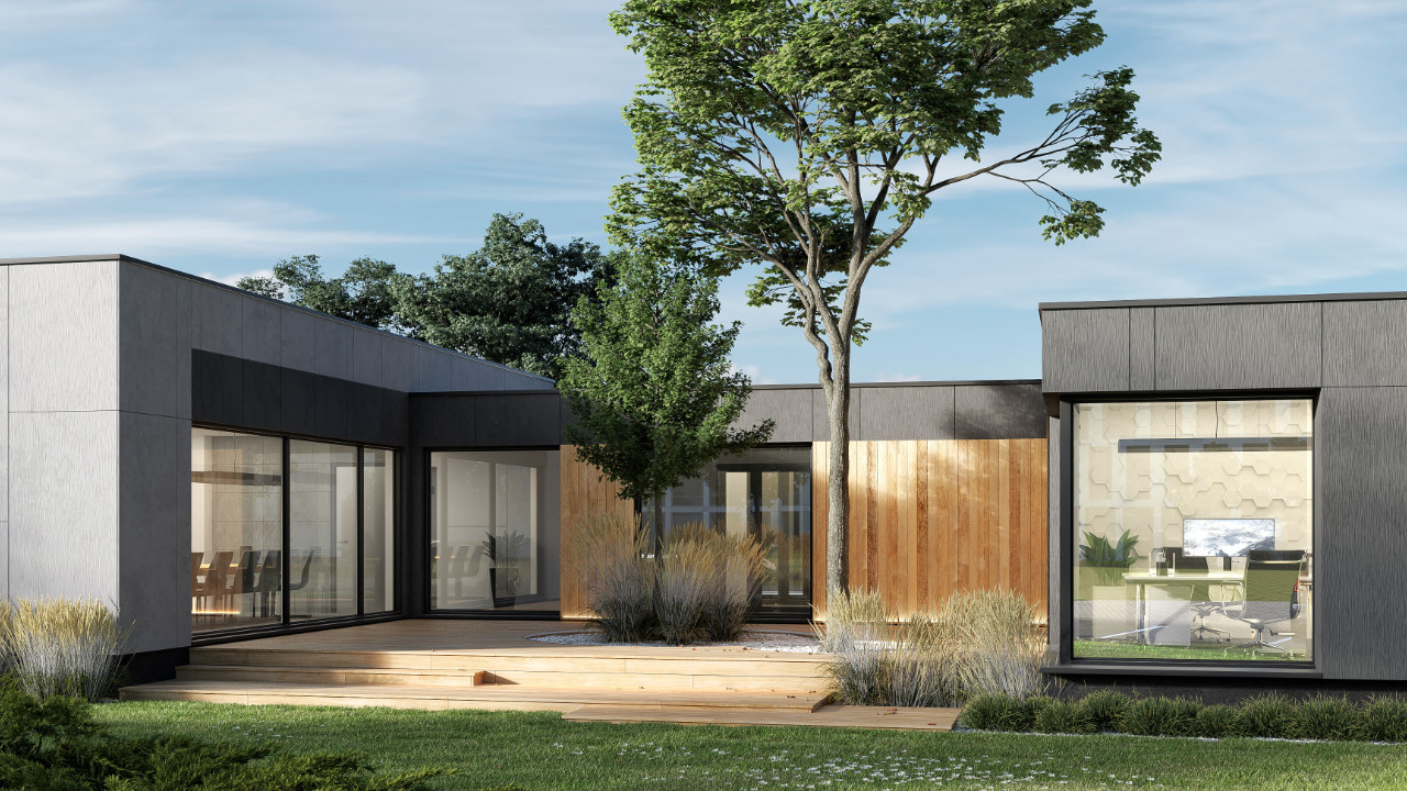 One-story modular home 306m2 - view 1