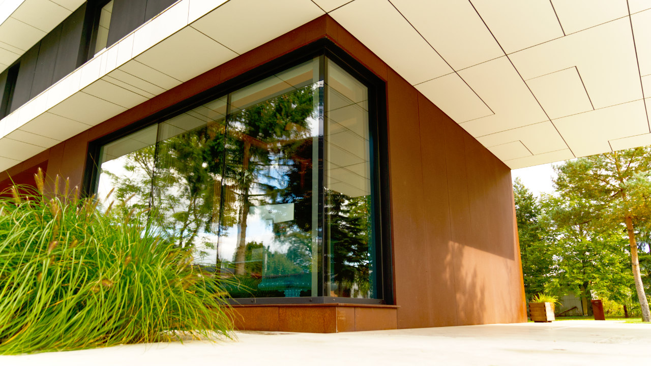 Modular BOX HOUSE 216m2, Corten steel