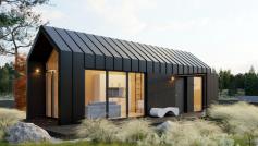 Small Barn, 37.4 m2, extra roof, view 2